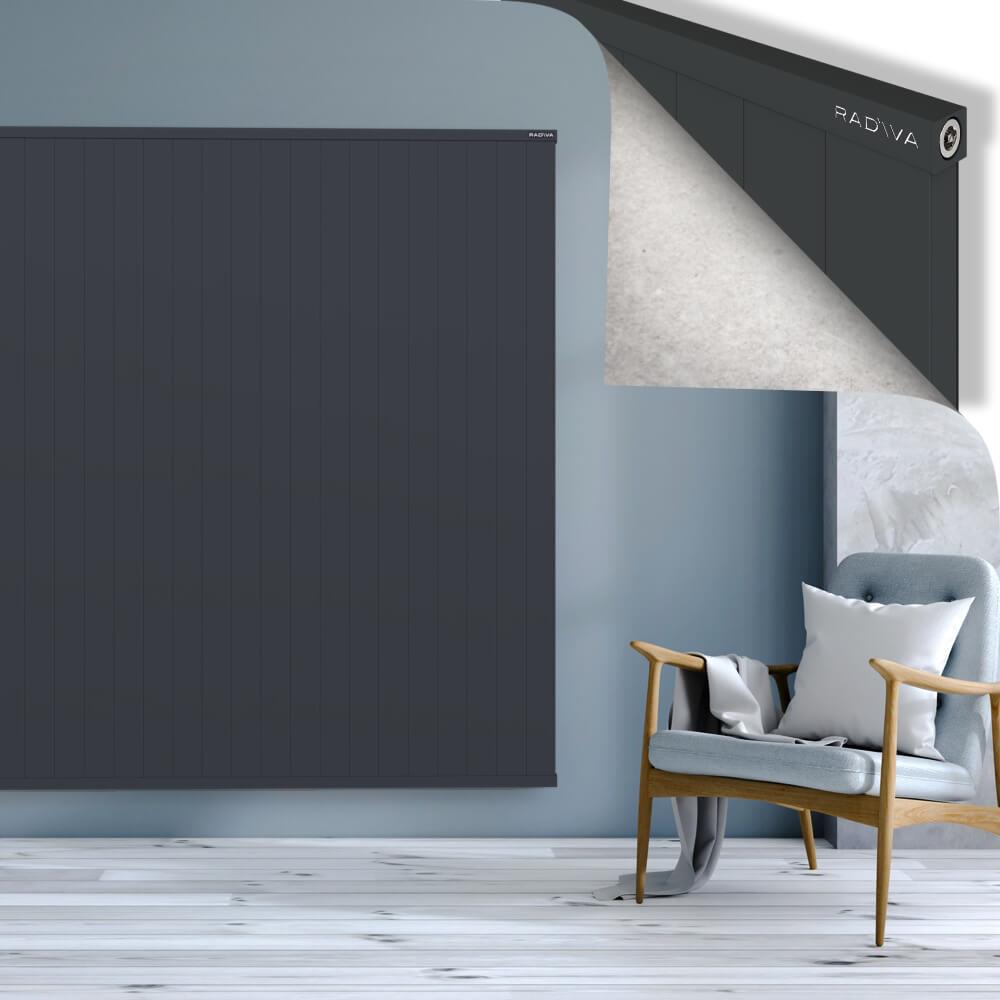 RIO Dekoratif Alüminyum Radyatör 1800x2104 Koyu Antrasit
