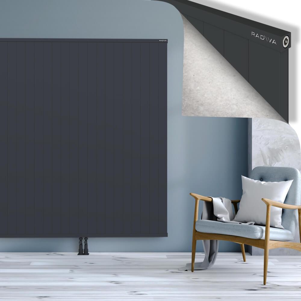 RIO Dekoratif Alüminyum Radyatör 1800x2304 Koyu Antrasit