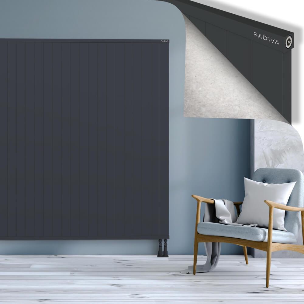 RIO Dekoratif Alüminyum Radyatör 1800x2404 Koyu Antrasit