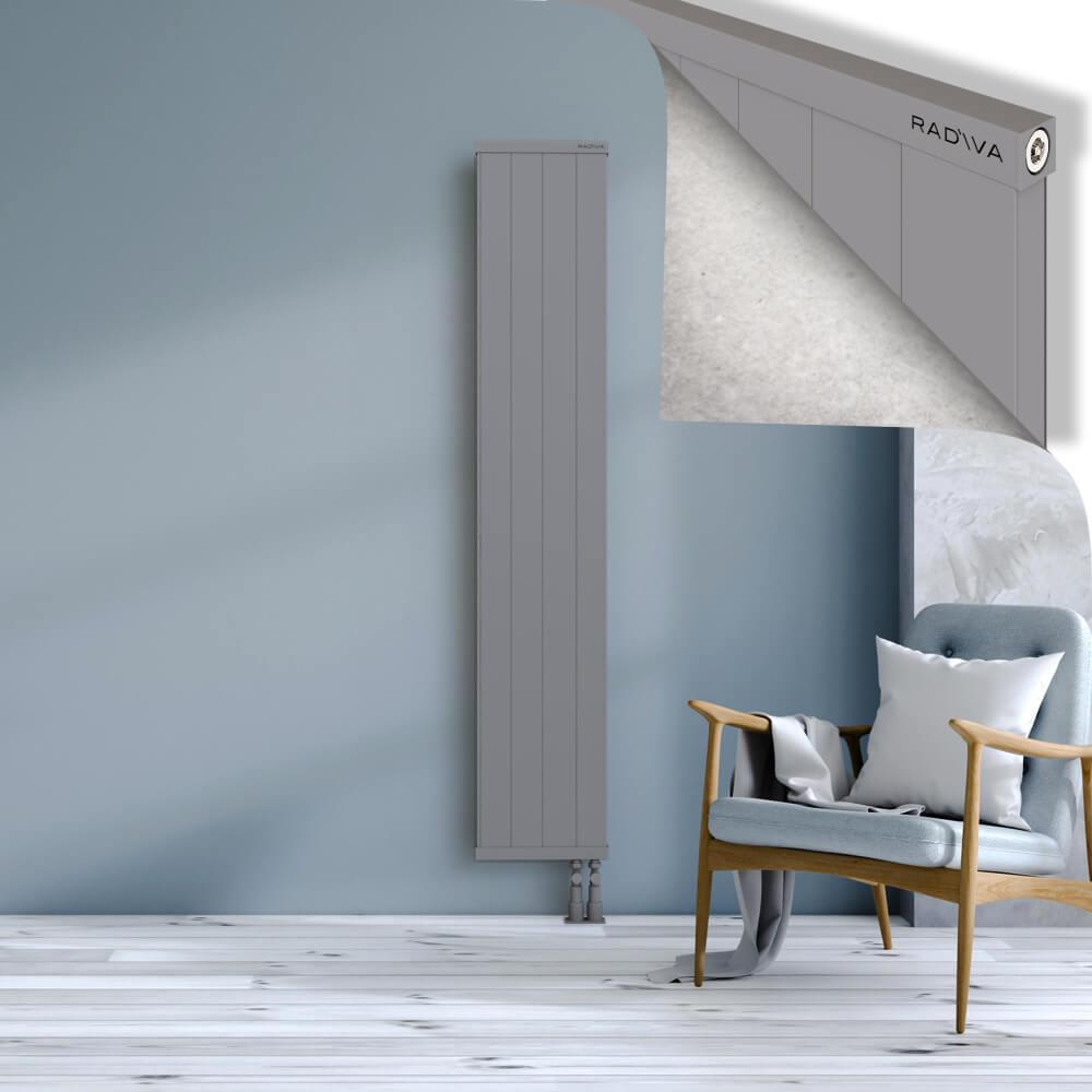 RIO Dekoratif Alüminyum Radyatör 1800x404 Gri
