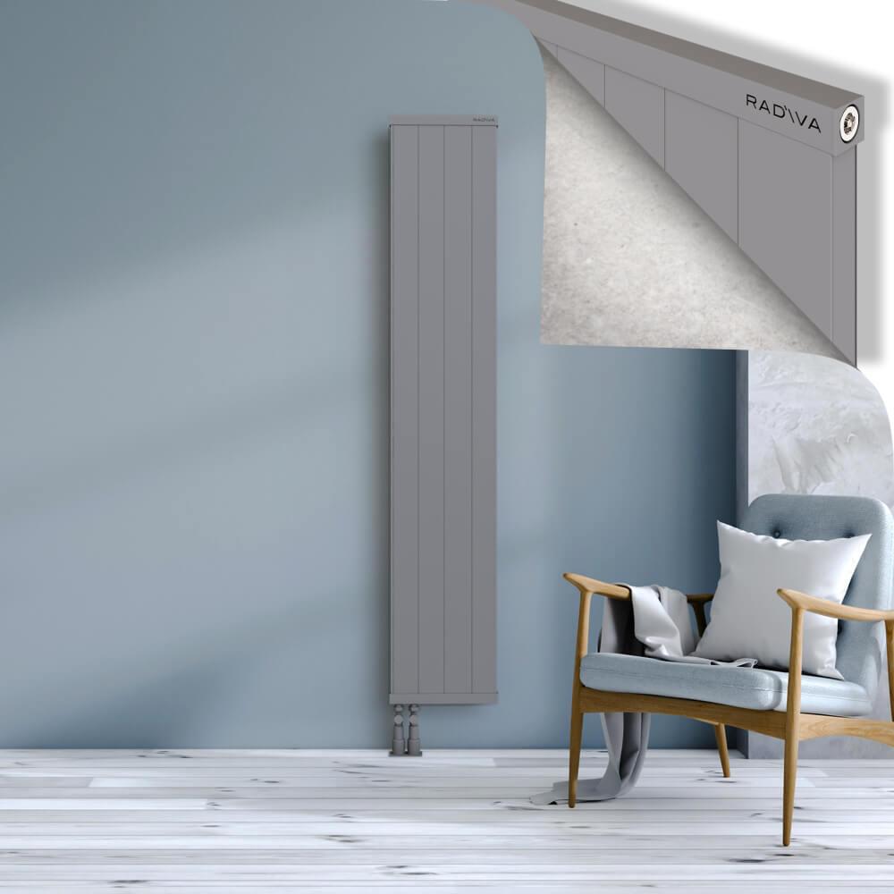 RIO Dekoratif Alüminyum Radyatör 1800x404 Gri