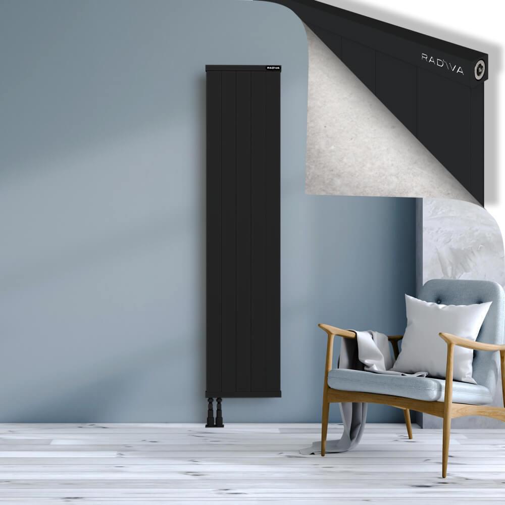 RIO Dekoratif Alüminyum Radyatör 1800x504 Siyah