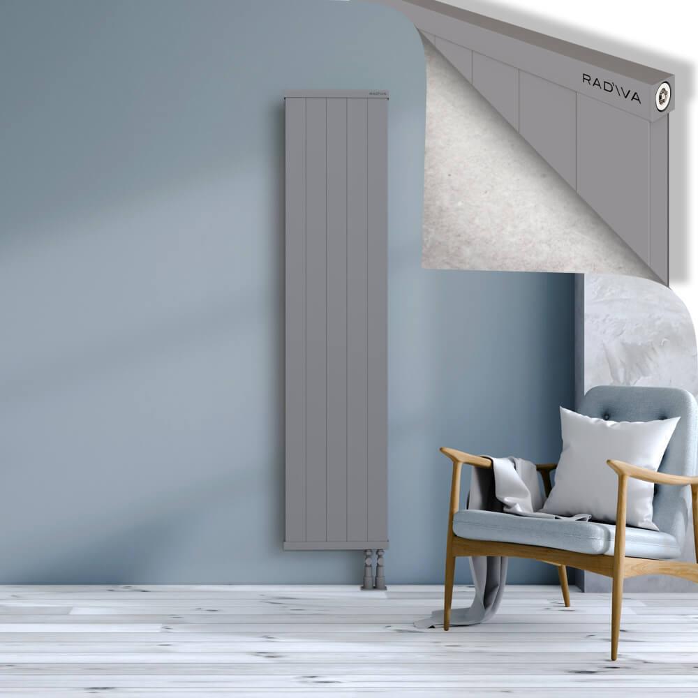 RIO Dekoratif Alüminyum Radyatör 1800x504 Gri