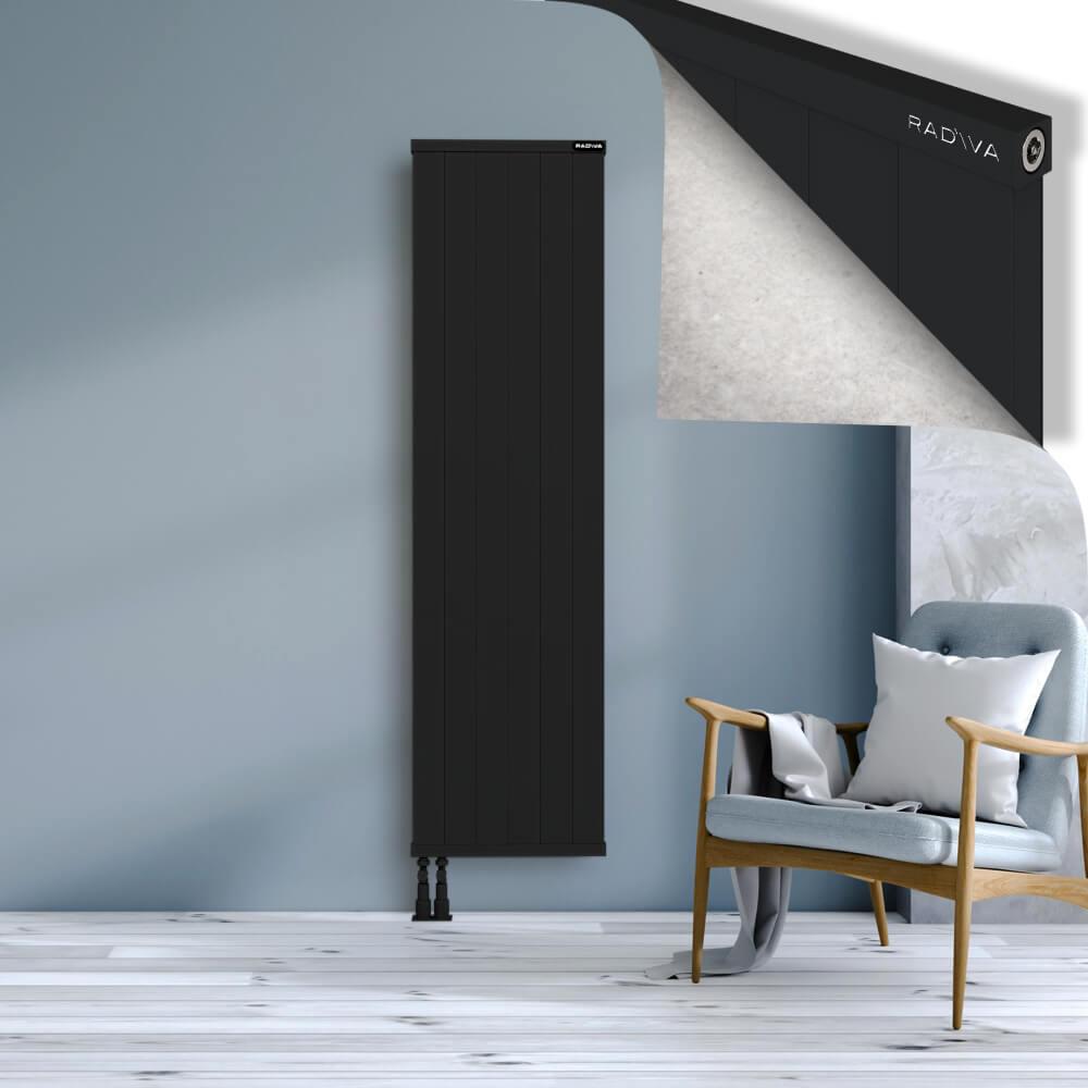 RIO Dekoratif Alüminyum Radyatör 1800x604 Siyah