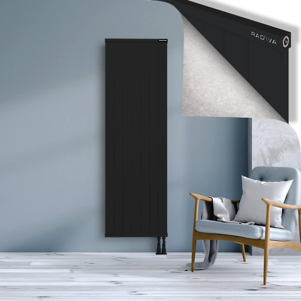 RIO Dekoratif Alüminyum Radyatör 1800x704 Siyah