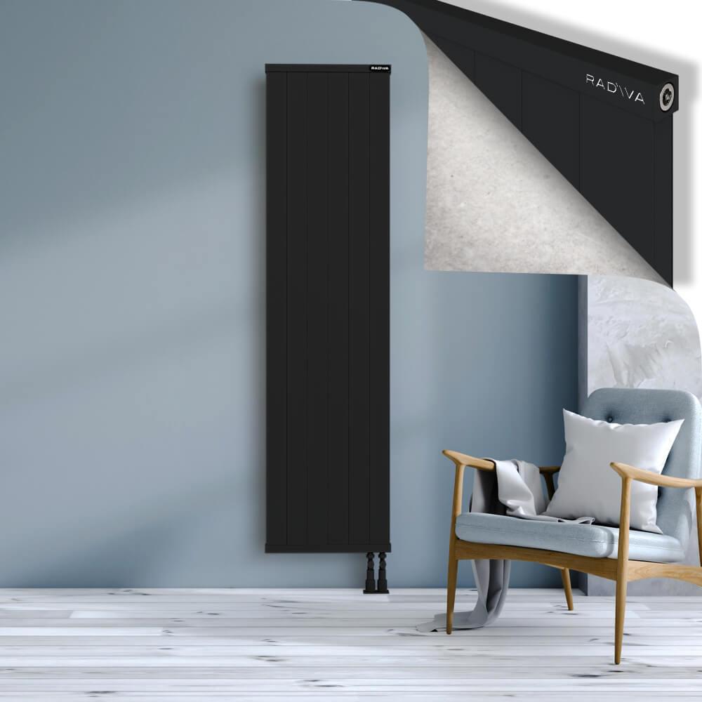 RIO Dekoratif Alüminyum Radyatör 1900x604 Siyah