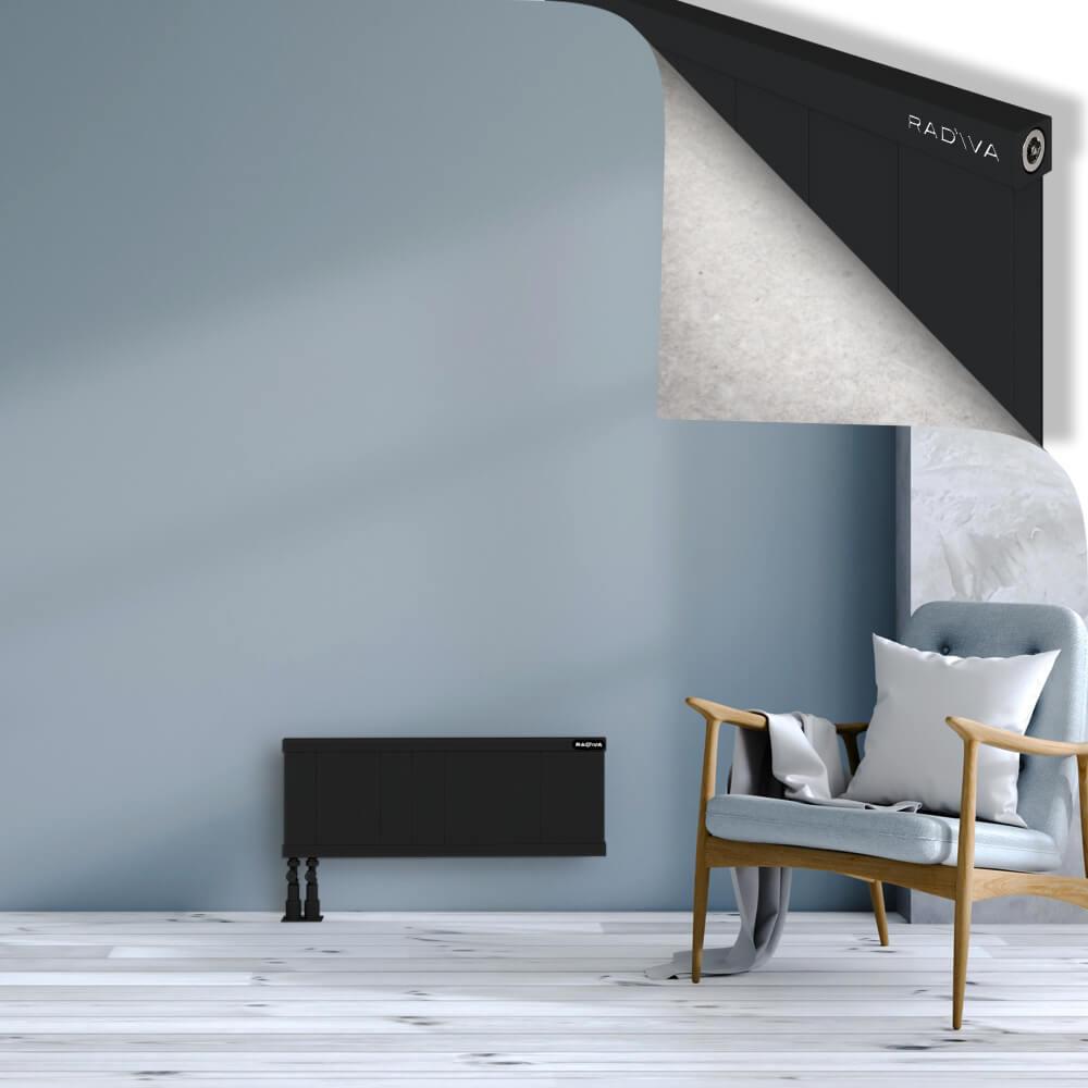 RIO Dekoratif Alüminyum Radyatör 300x1004 Siyah