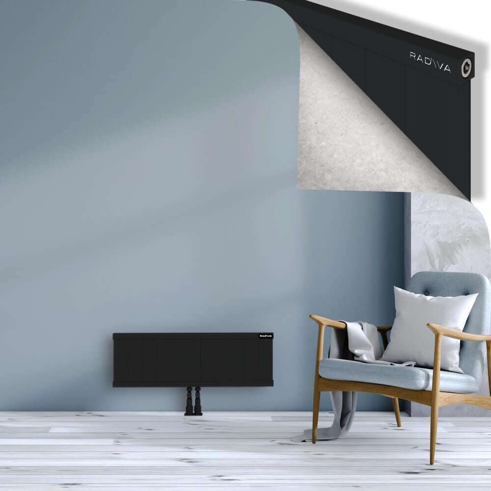 RIO Dekoratif Alüminyum Radyatör 300x1104 Siyah