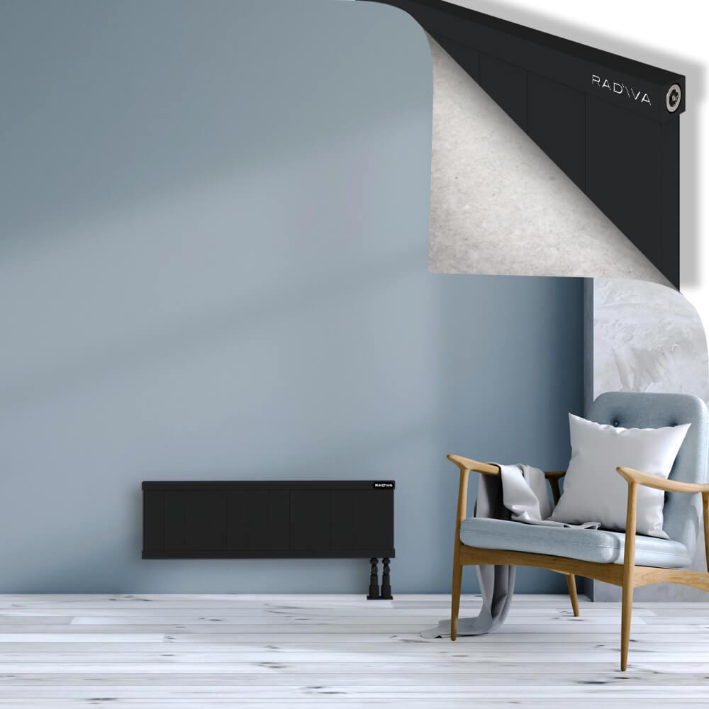 RIO Dekoratif Alüminyum Radyatör 300x1204 Siyah