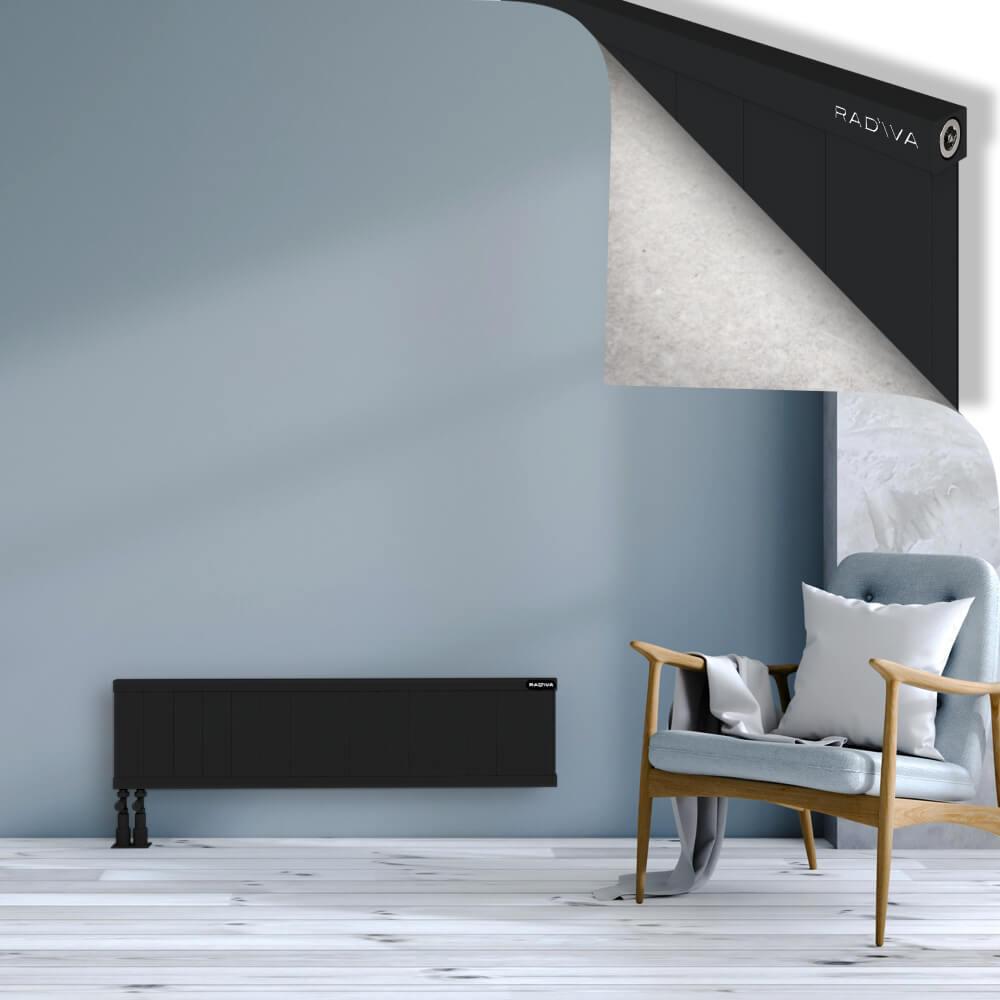 RIO Dekoratif Alüminyum Radyatör 300x1504 Siyah