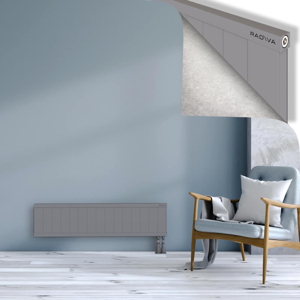 RIO Dekoratif Alüminyum Radyatör 300x1504 Gri