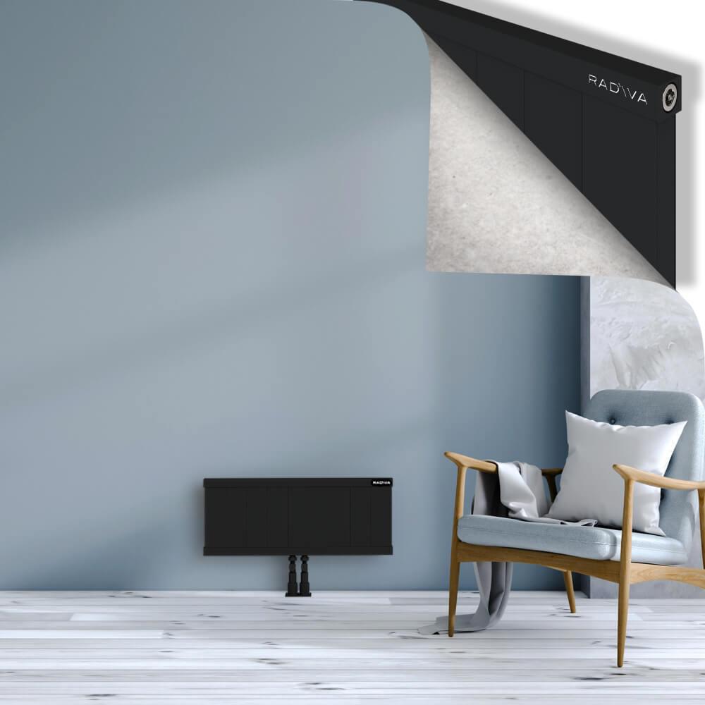 RIO Dekoratif Alüminyum Radyatör 300x904 Siyah
