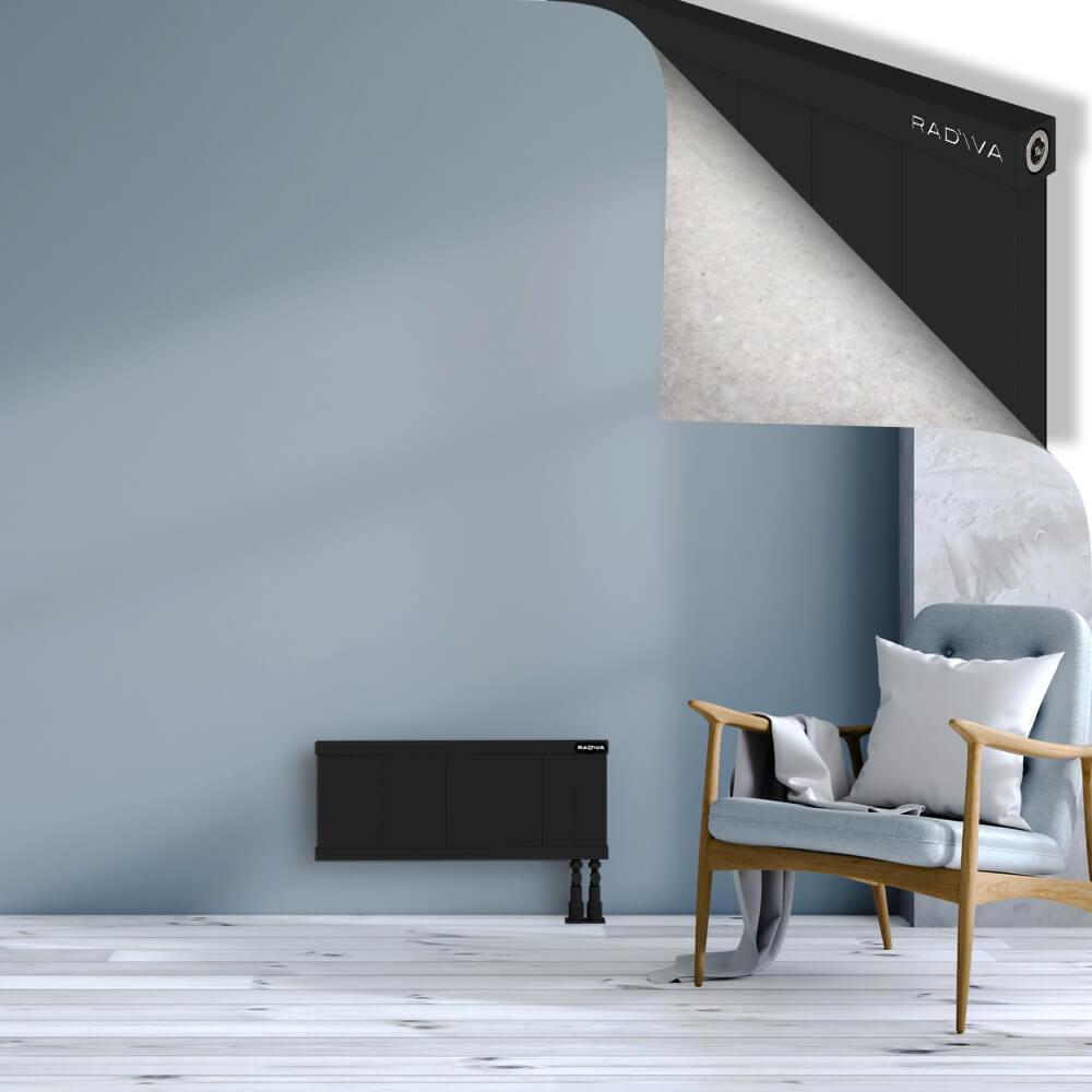 RIO Dekoratif Alüminyum Radyatör 300x904 Siyah