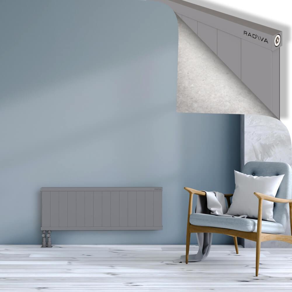 RIO Dekoratif Alüminyum Radyatör 400x1404 Gri