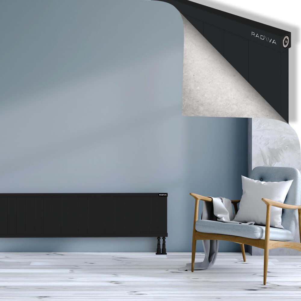RIO Dekoratif Alüminyum Radyatör 400x2104 Siyah