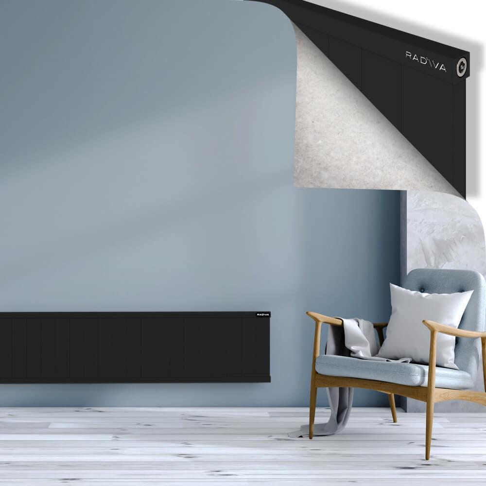 RIO Dekoratif Alüminyum Radyatör 400x2104 Siyah