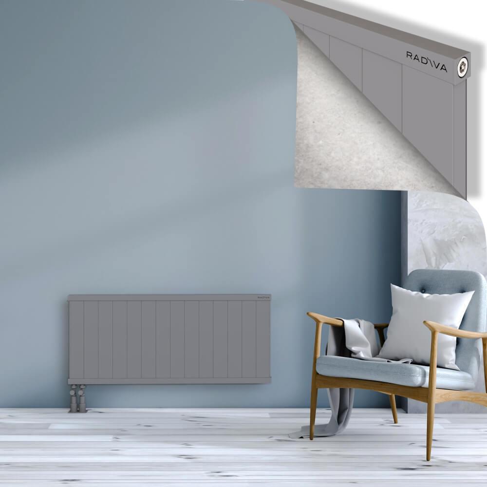 RIO Dekoratif Alüminyum Radyatör 500x1404 Gri