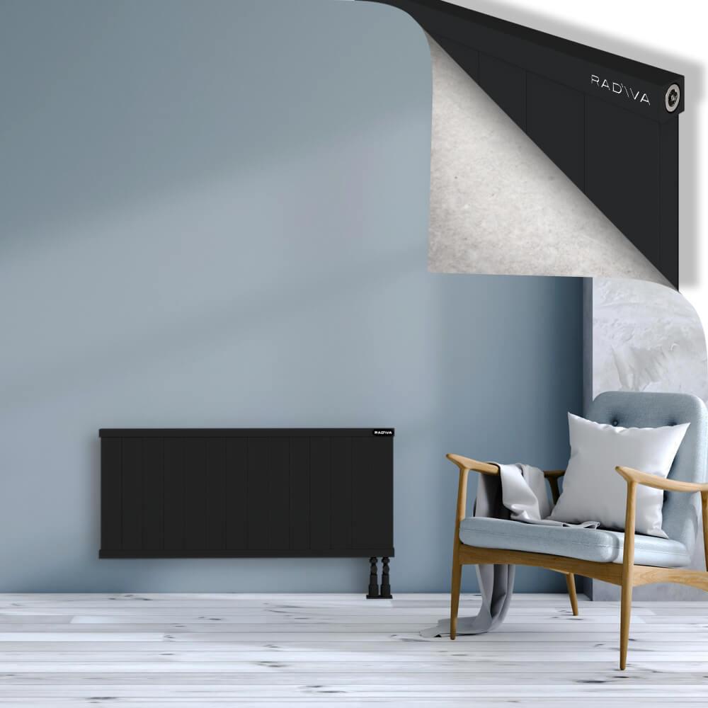 RIO Dekoratif Alüminyum Radyatör 500x1404 Siyah