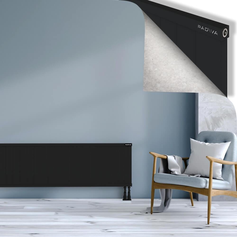 RIO Dekoratif Alüminyum Radyatör 500x2304 Siyah