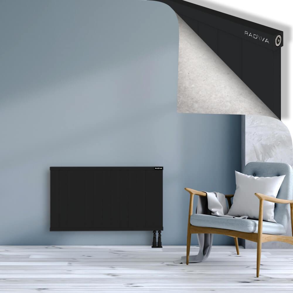 RIO Dekoratif Alüminyum Radyatör 600x1304 Siyah