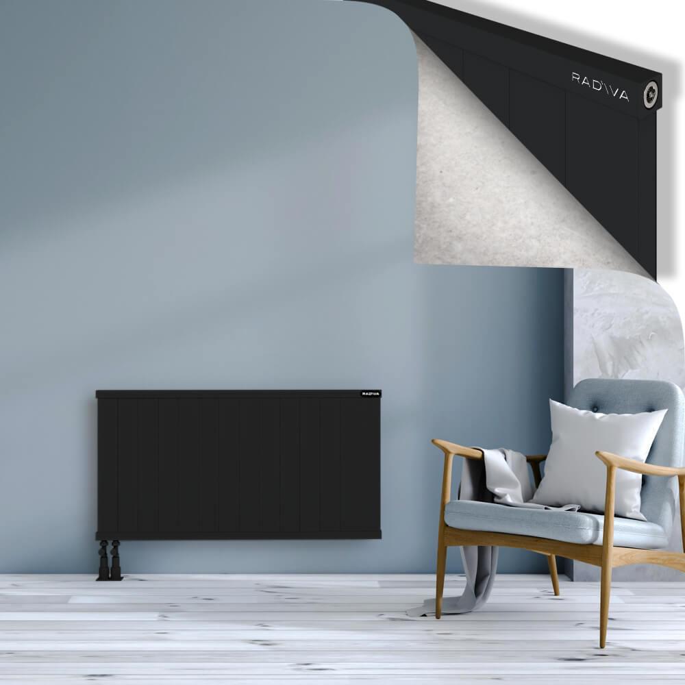 RIO Dekoratif Alüminyum Radyatör 600x1404 Siyah