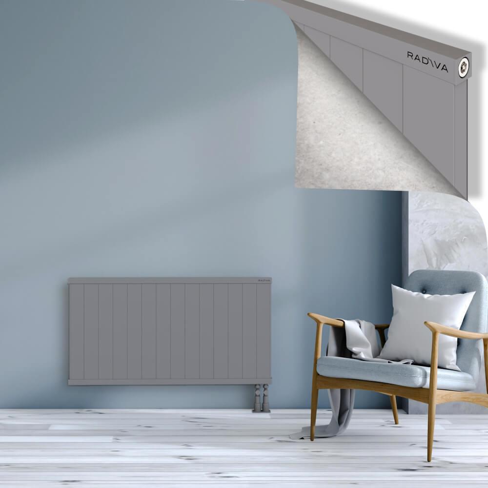 RIO Dekoratif Alüminyum Radyatör 600x1404 Gri
