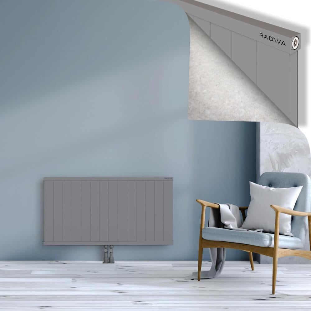 RIO Dekoratif Alüminyum Radyatör 600x1404 Gri
