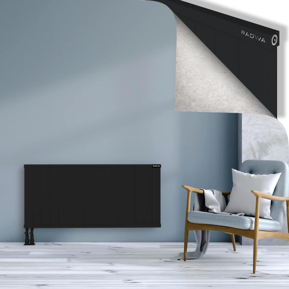 RIO Dekoratif Alüminyum Radyatör 600x1604 Siyah
