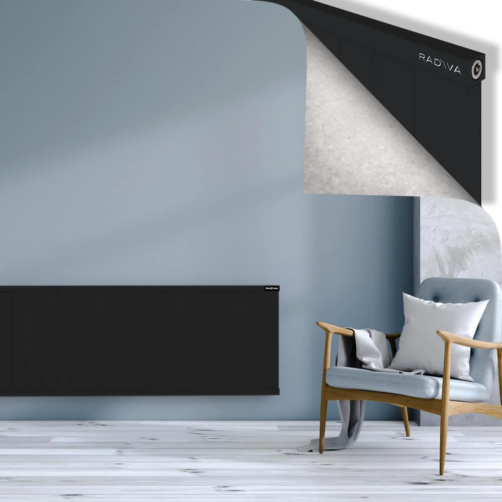 RIO Dekoratif Alüminyum Radyatör 600x2304 Siyah