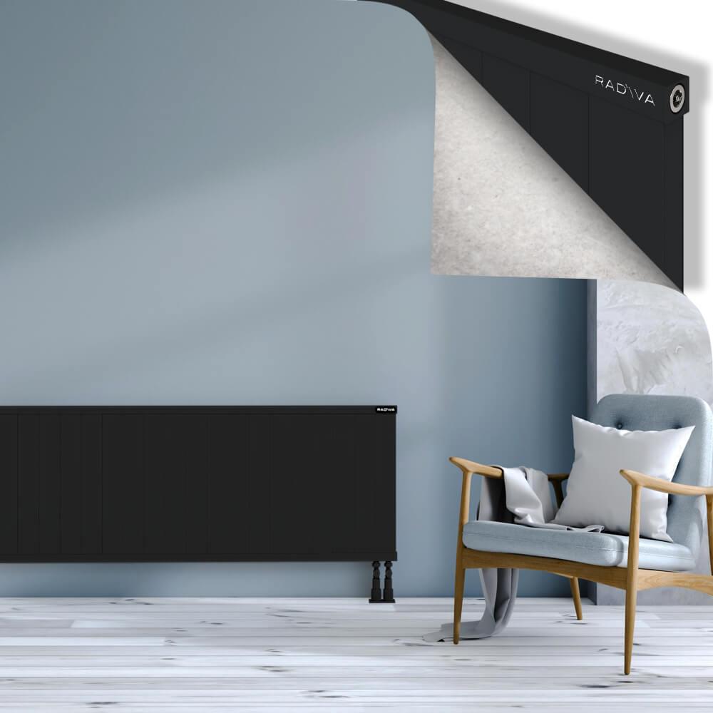 RIO Dekoratif Alüminyum Radyatör 600x2304 Siyah