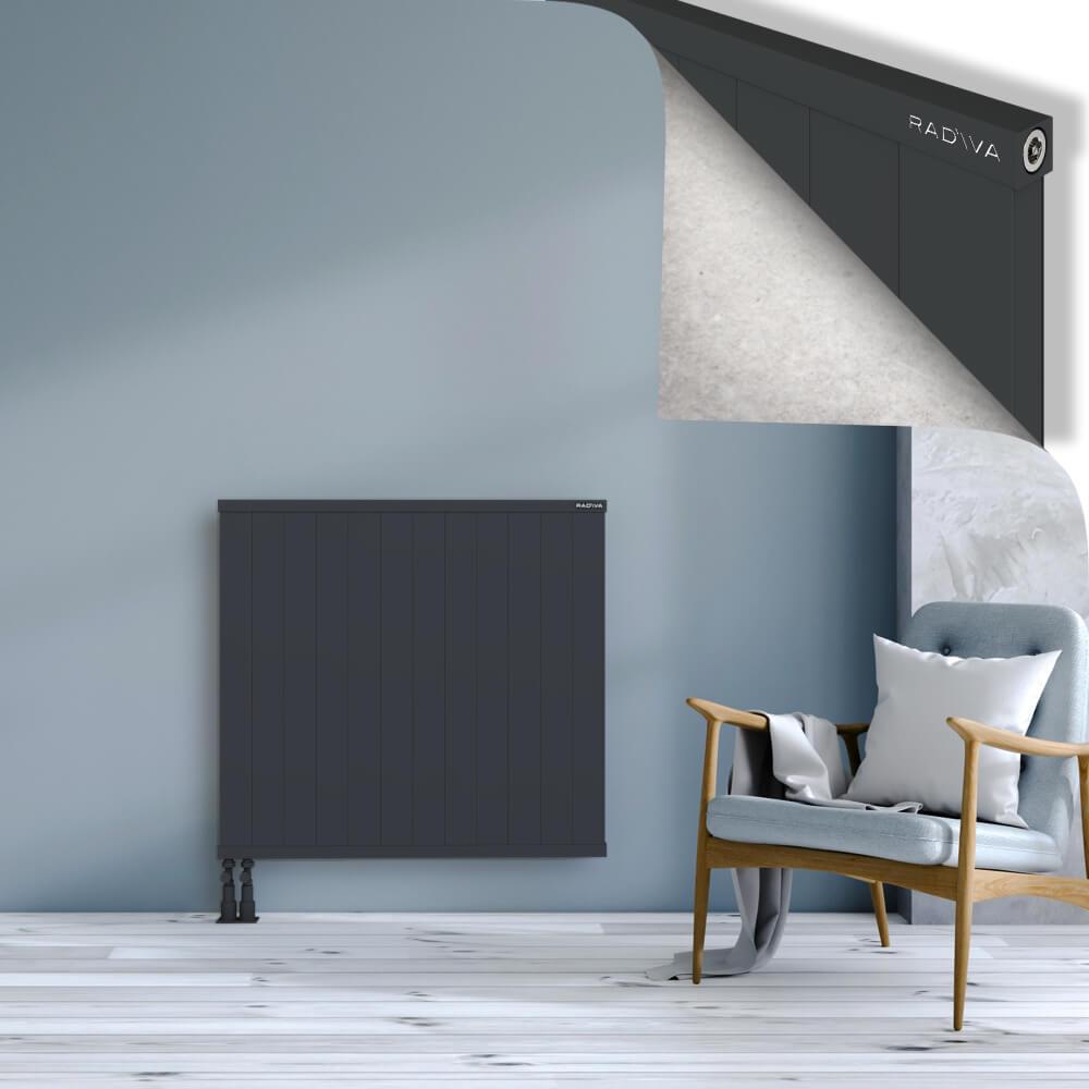 RIO Dekoratif Alüminyum Radyatör 900x1204 Koyu Antrasit