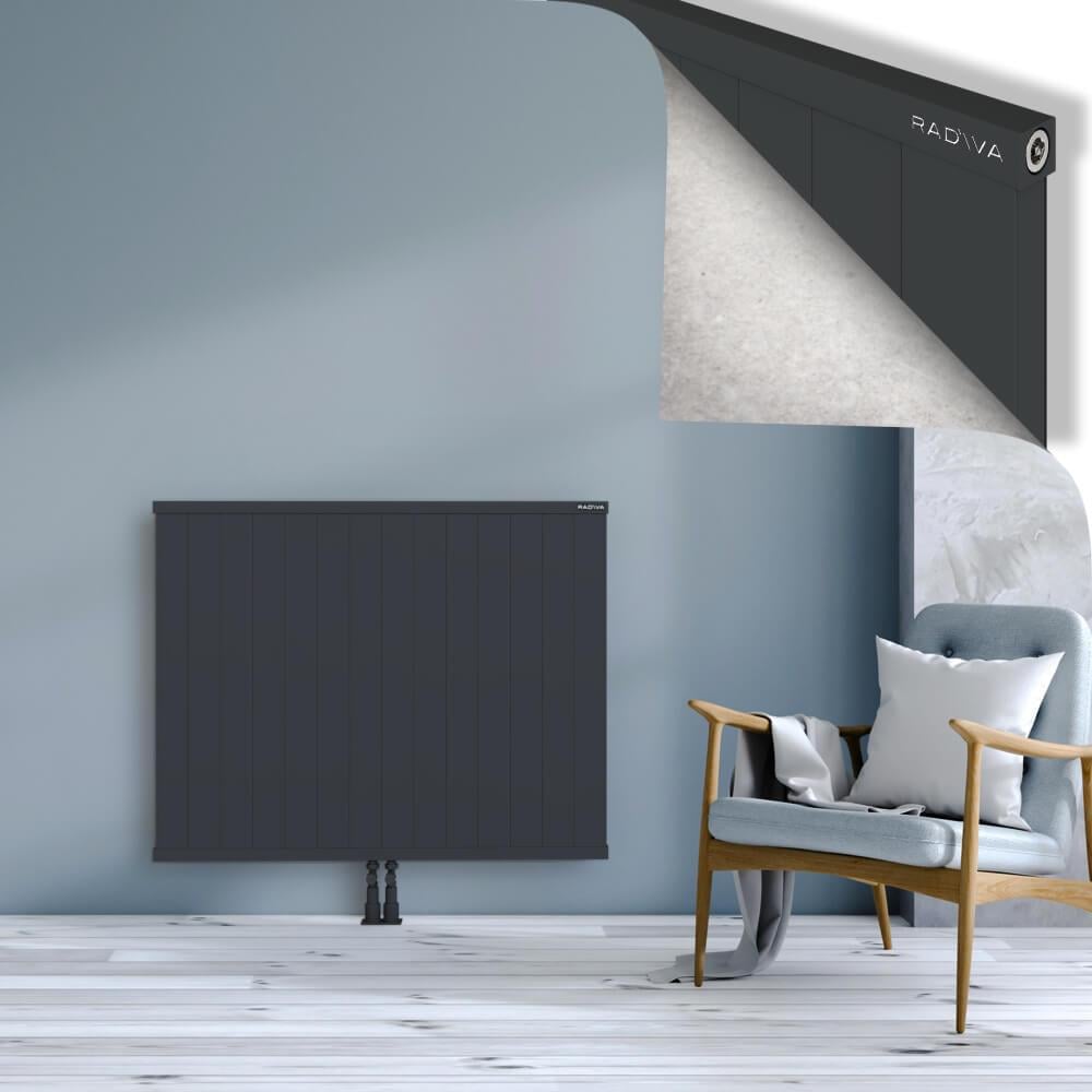 RIO Dekoratif Alüminyum Radyatör 900x1404 Koyu Antrasit