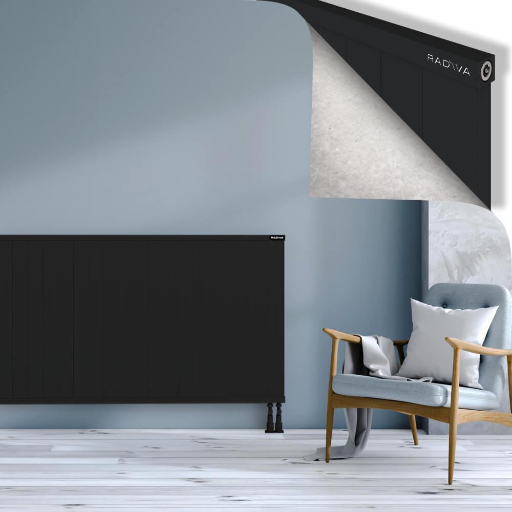 RIO Dekoratif Alüminyum Radyatör 900x2104 Siyah