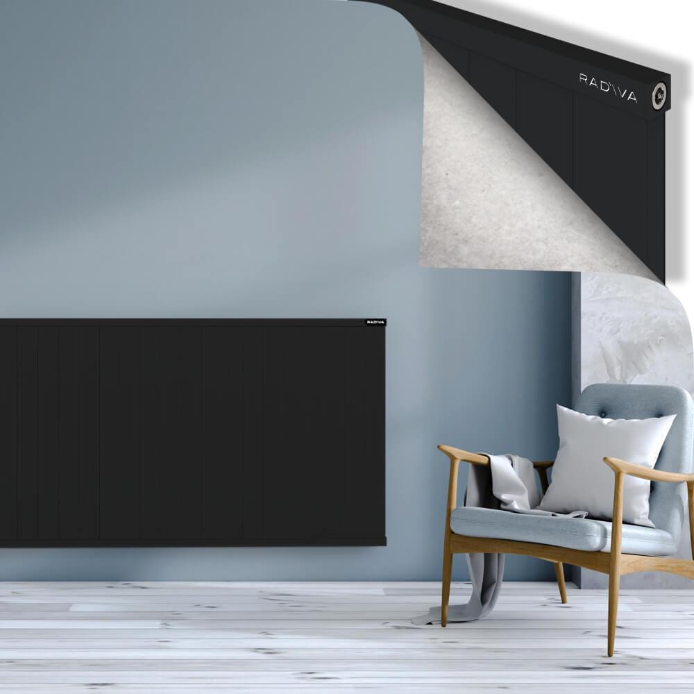 RIO Dekoratif Alüminyum Radyatör 900x2804 Siyah