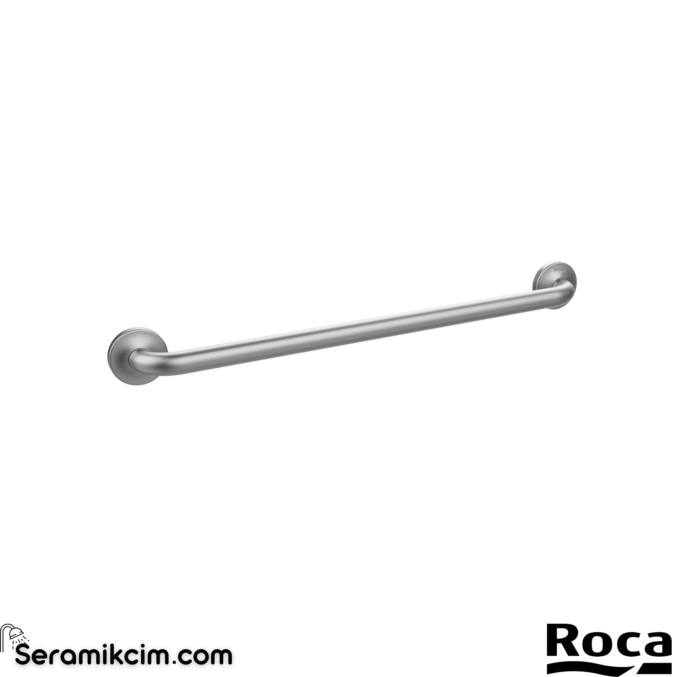 Roca Access Comfort Düz Tutunma Barı, Saten Paslanmaz Çelik, 700 mm