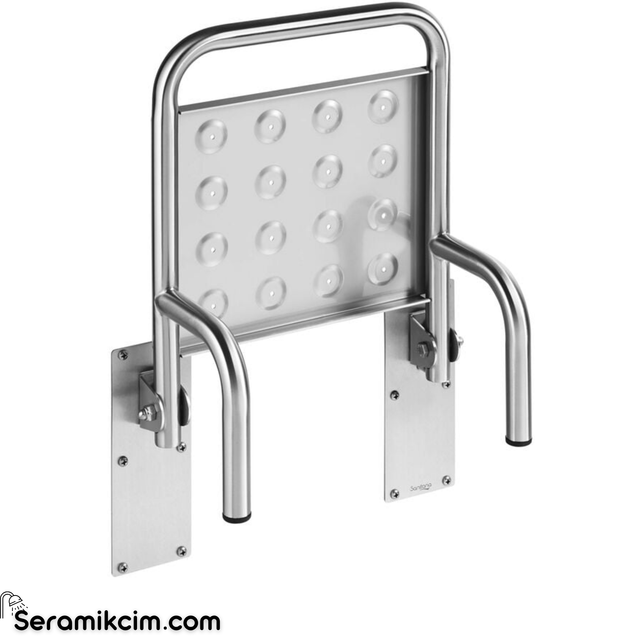 Roca Access Comfort Özel İhtiyaçlar için Katlanabilir Duş Oturağı Paslanmaz Çelik, 510x465 mm