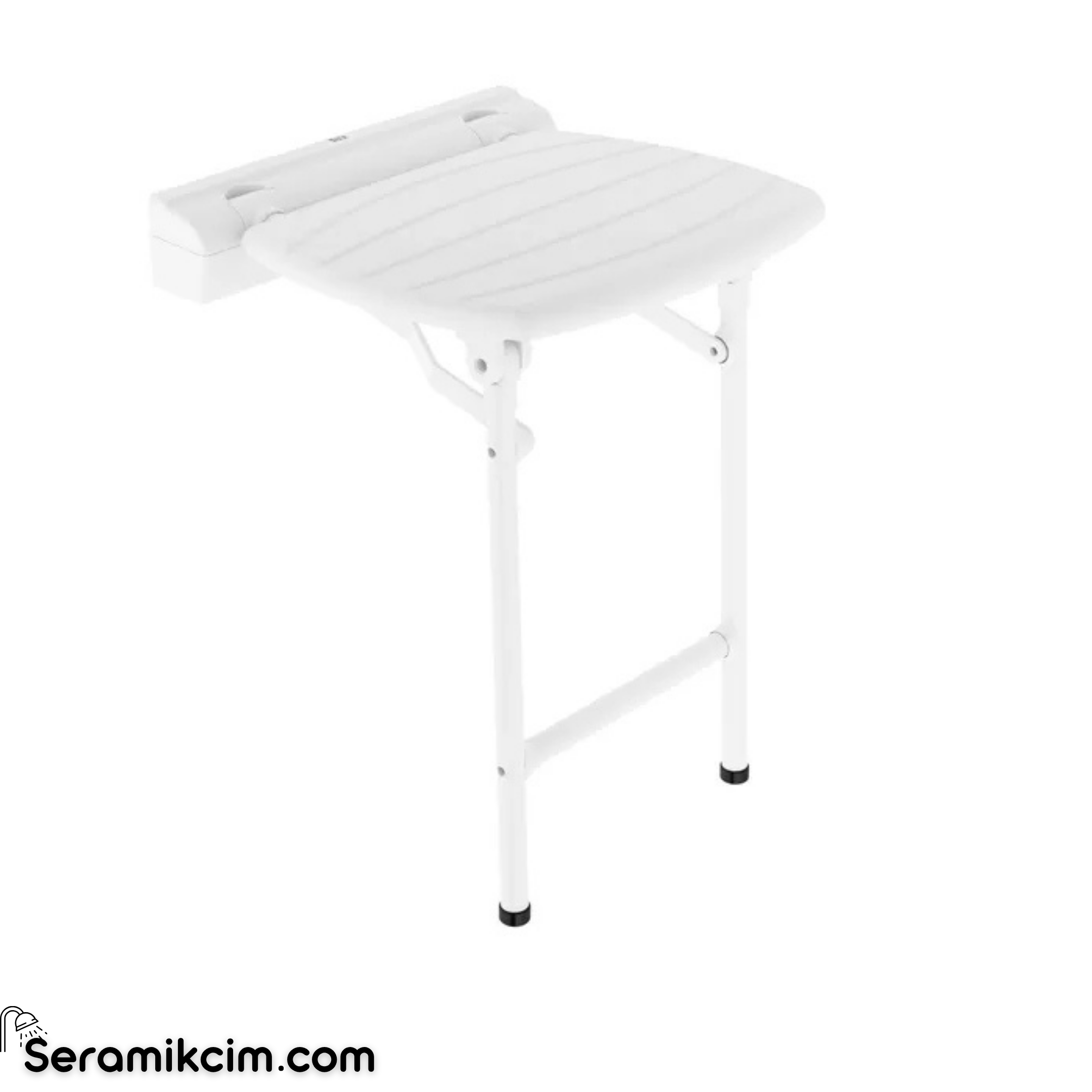 Roca Access Comfort Özel İhtiyaçlar için Ayaklı ve Katlanabilir Duş Oturağı Beyaz, 420x400 mm