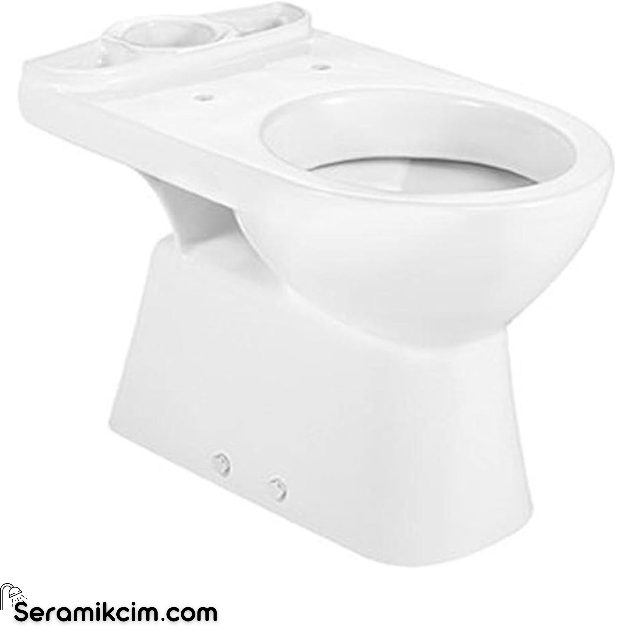 Roca Access Özel İhtiyaçlar için Yerden Klozet, Beyaz, 670 mm, Dikey Çıkışlı