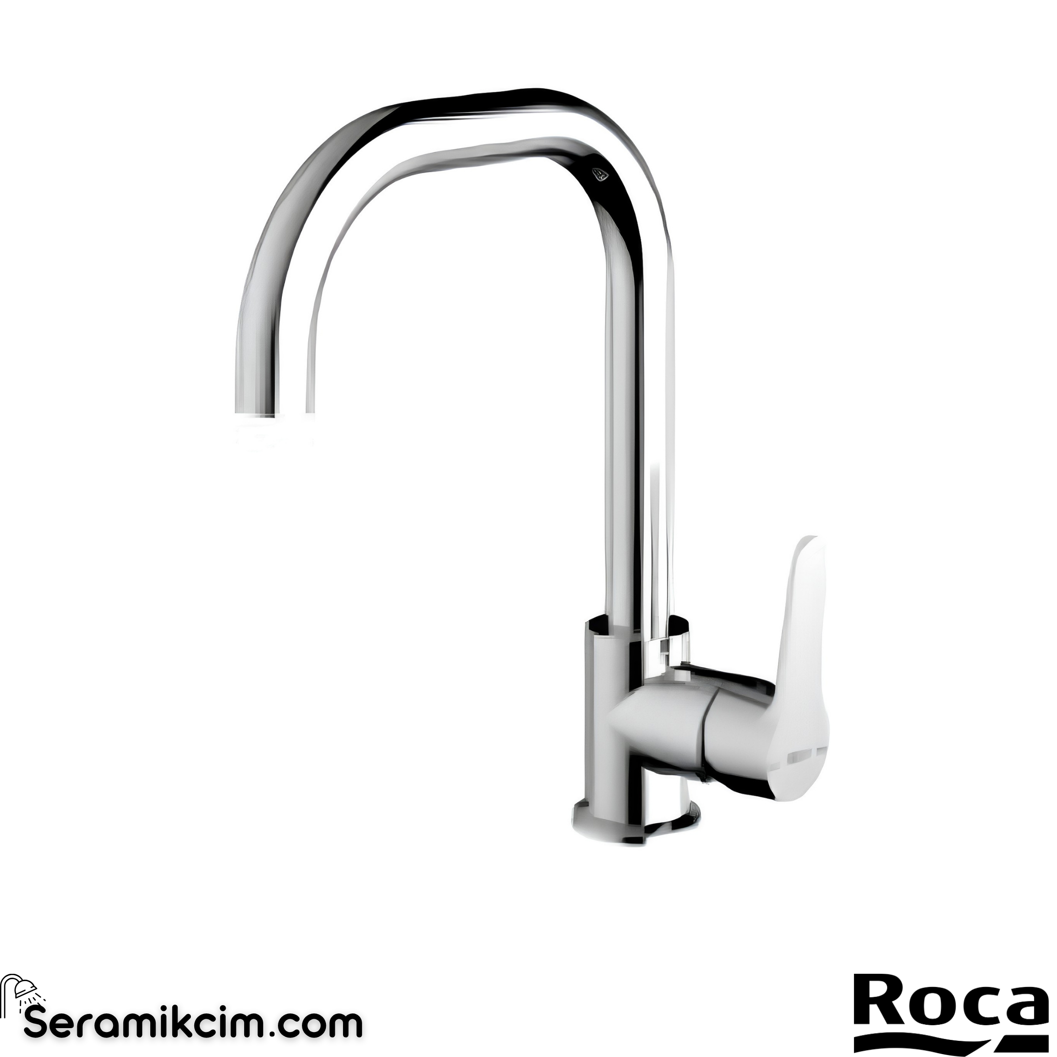 Roca Estreia Döner Çıkış Uçlu Lavabo Bataryası Krom A5A427EC0K