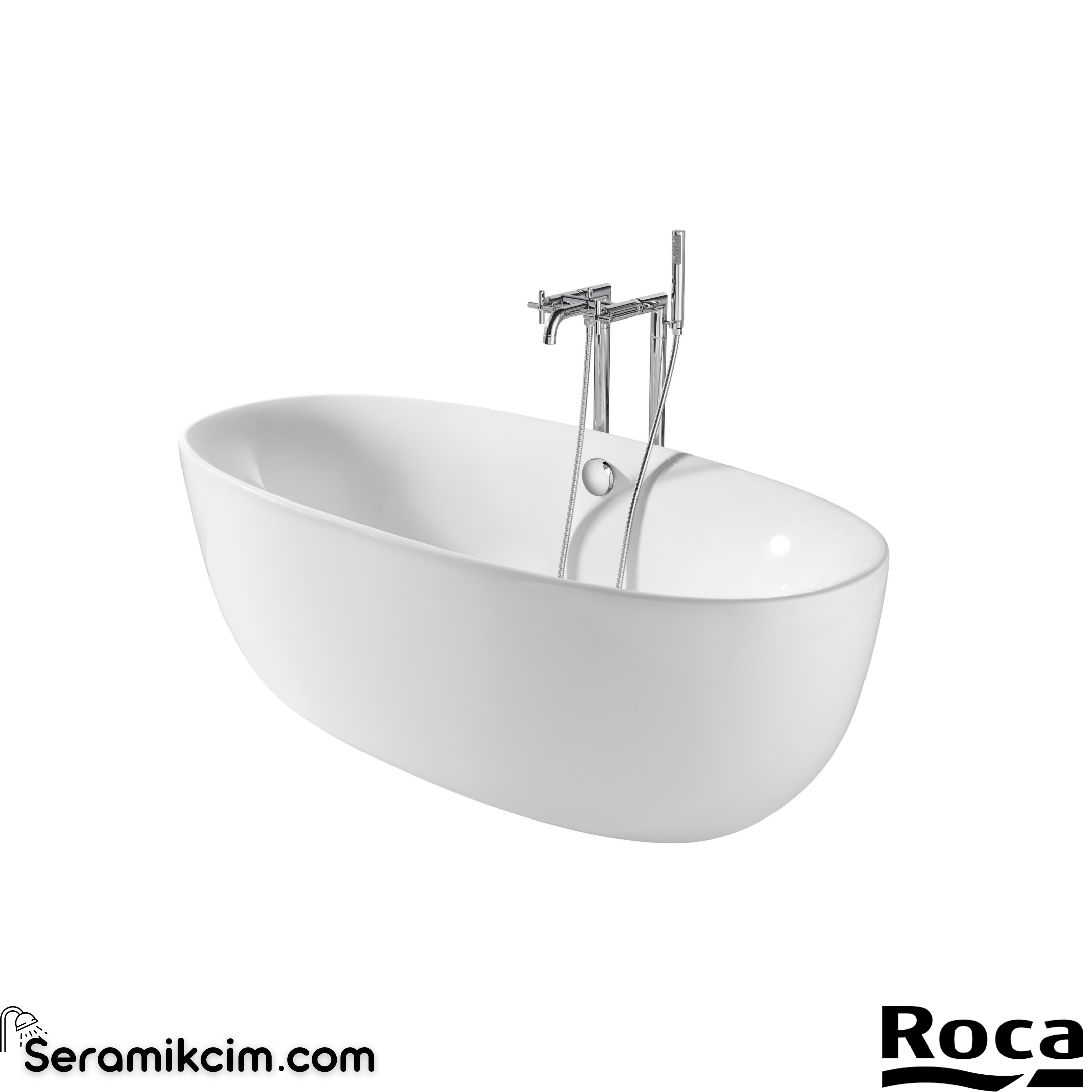 Roca Virginia One-Piece, 1700 x 800 mm, Akrilik Küvet