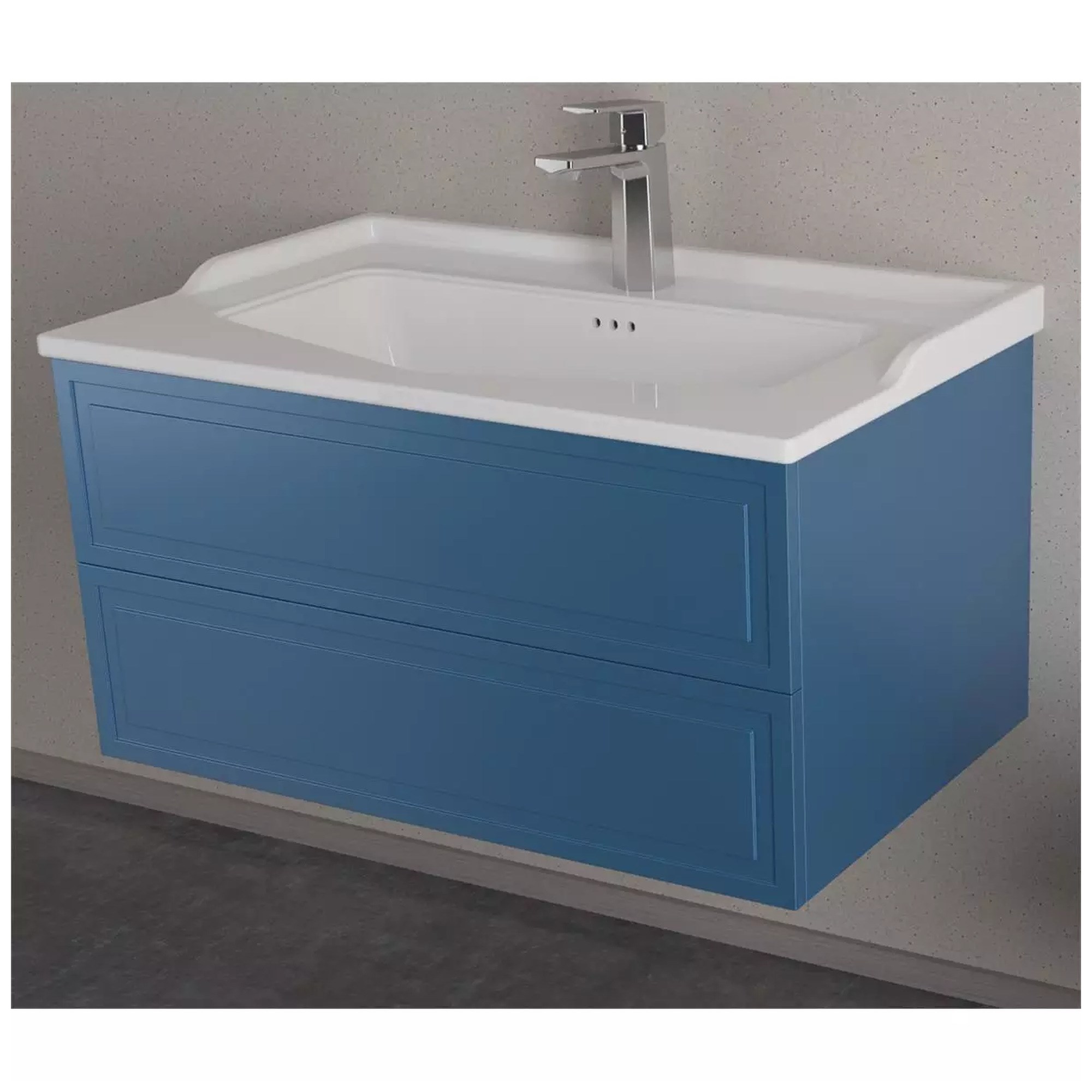 Serel Royal Tek Armatür Delikli Etajerli Lavabo (50 x 100 cm) RY43TDS110H