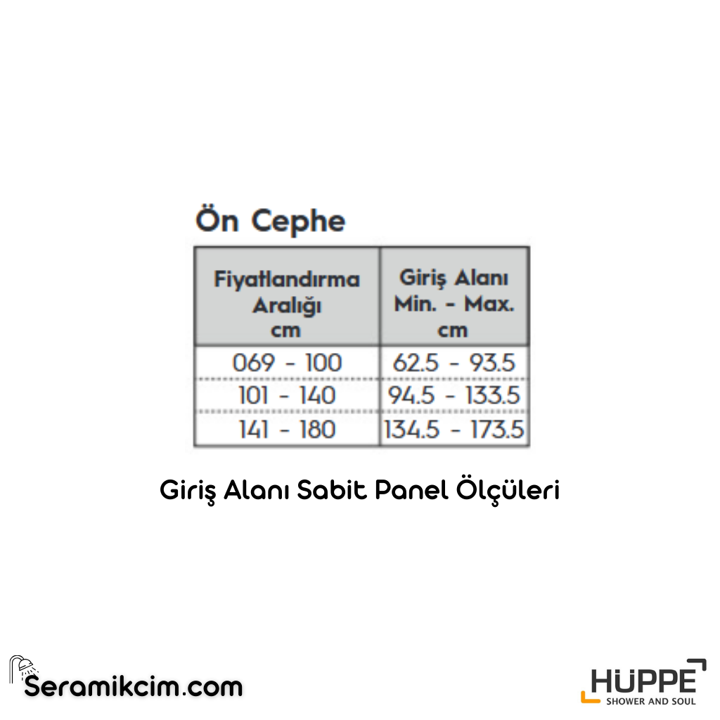 Solva Minimal AK C DUAL T Ön Cephe 2 Açılır Kapı Duşakabin (Montaj Dahil) - HUPPE.SM.AK.C.DUAL.T