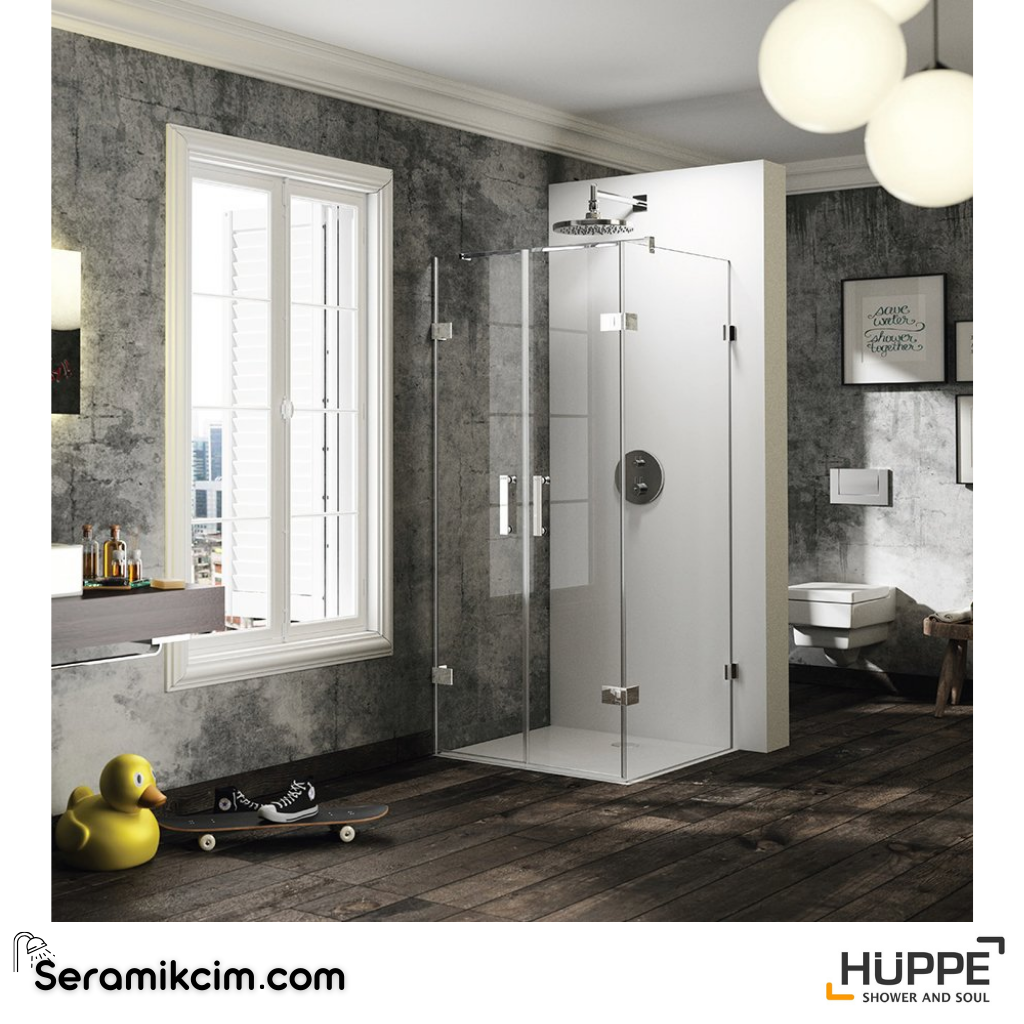 Solva Minimal AK C DUAL T Ön Cephe 2 Açılır Kapı Duşakabin (Montaj Dahil) - HUPPE.SM.AK.C.DUAL.T