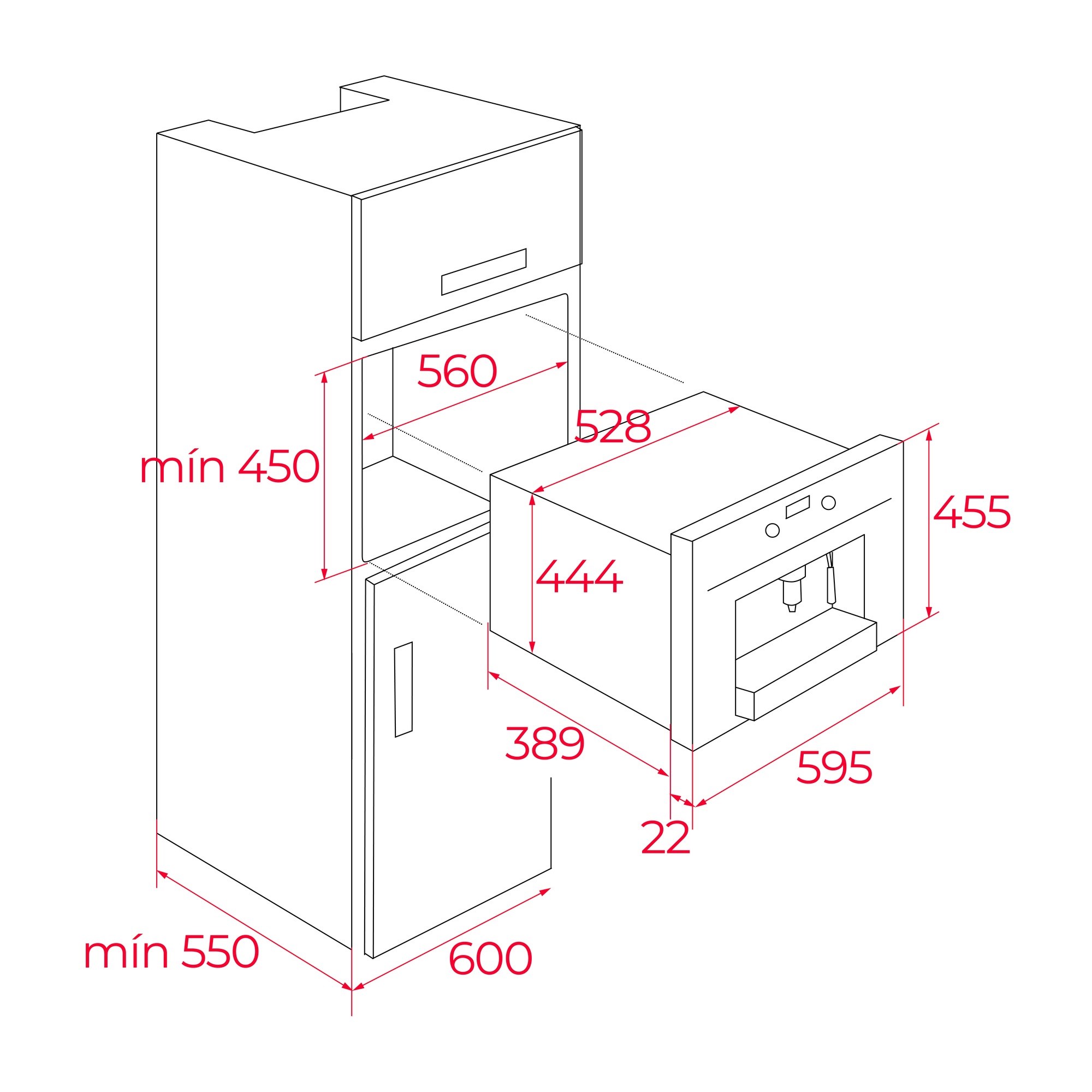 Teka CLC 855 GM BK Ankastre Kahve Makinesi Siyah Cam 111630004