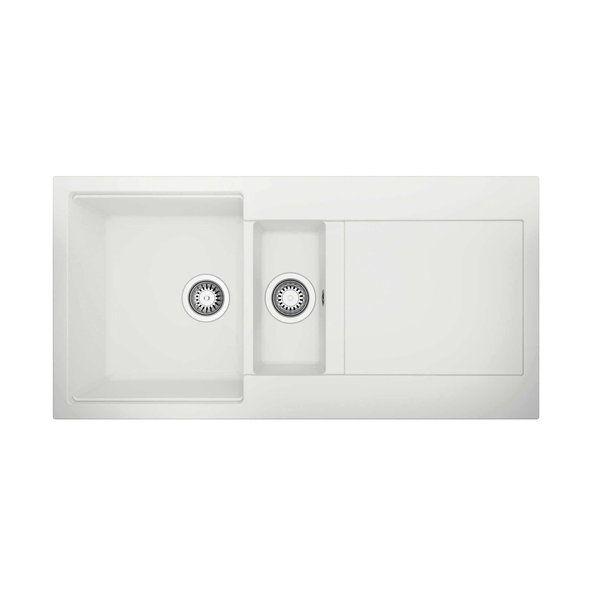 Teka Clivo 60 B-TQ 1½B 1D Plus 1,5 Hazneli Granit Eviye Mermer Beyaz 115380004