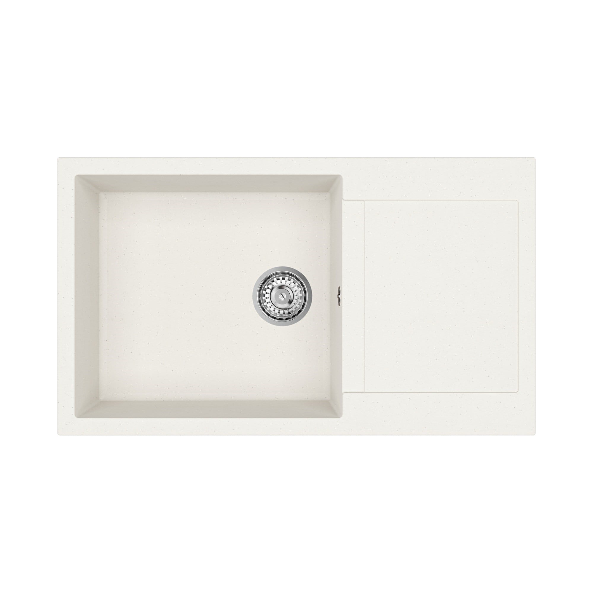 Teka Clivo 60 B-TQ 1B 1D Tek Hazneli Granit Eviye Mermer Beyaz 115350006