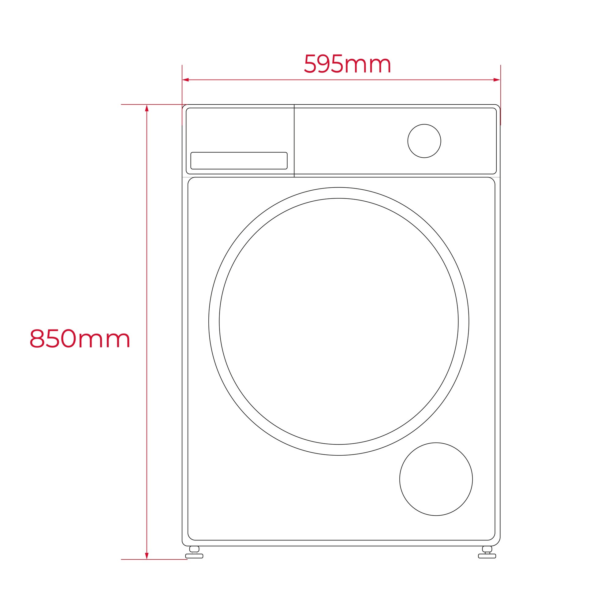 Teka D 209C W TR Isı Pompalı Kurutma Makinesi Beyaz 114080006