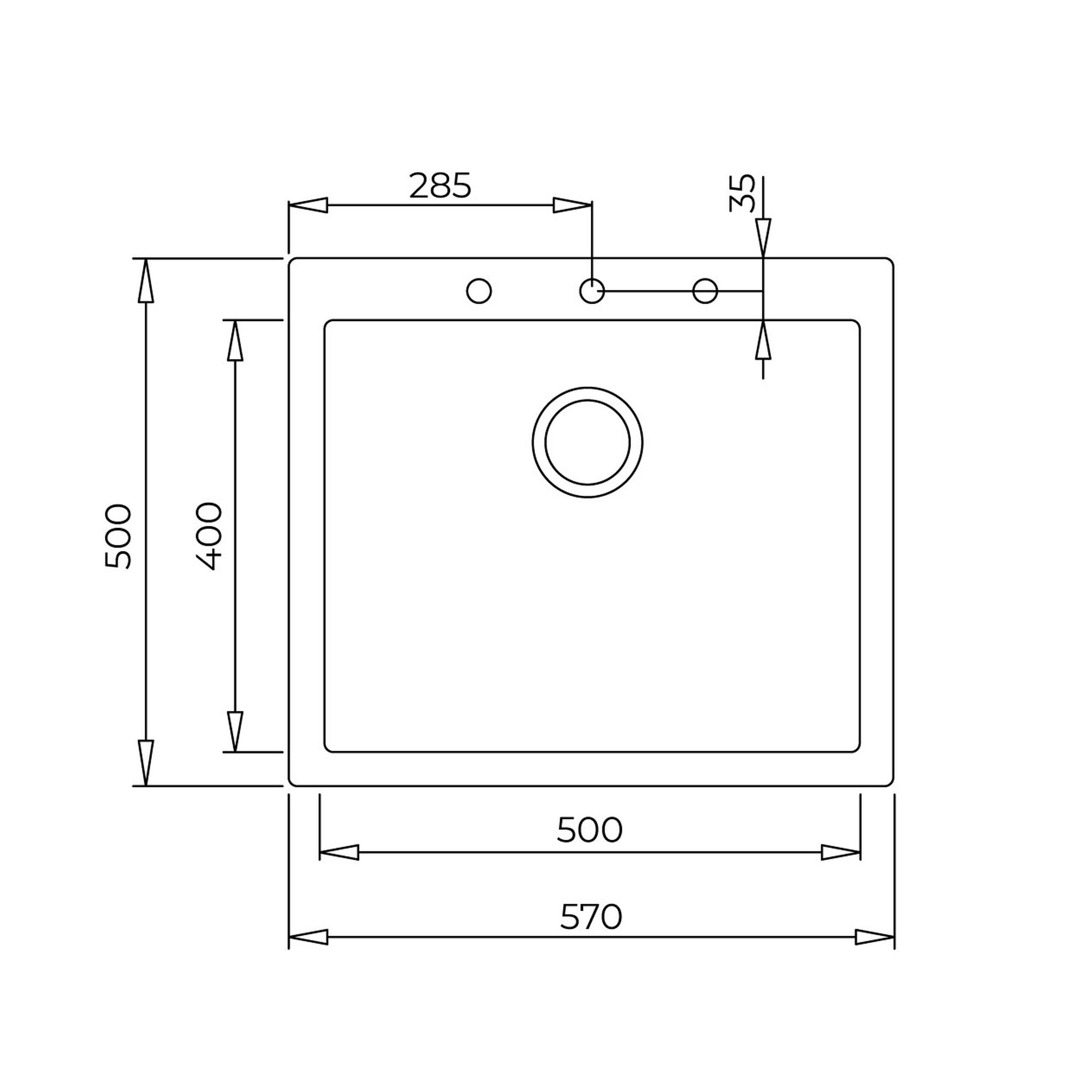 Teka ForSquare 50.40 TG Tek Hazneli Granit Eviye Siyah 115230005
