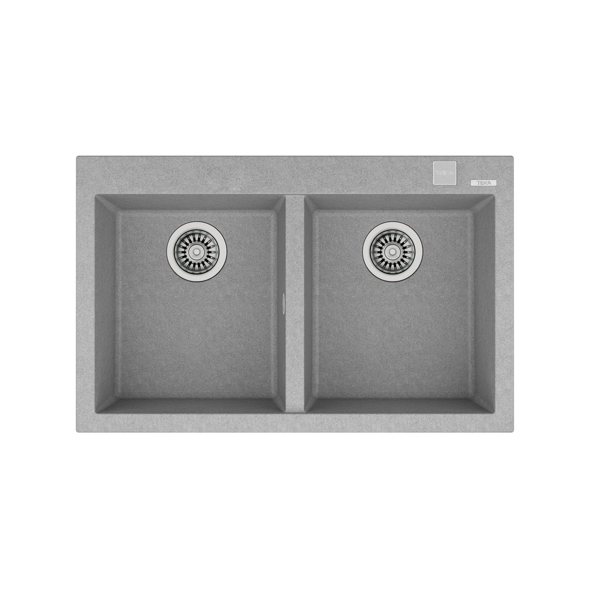 Teka ForSquare 790 TG Çift Hazneli Granit Eviye Gri 115260015