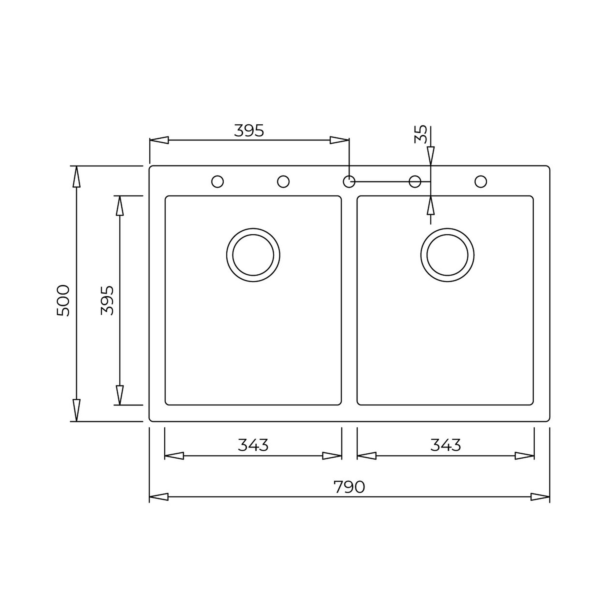 Teka ForSquare 790 TG Çift Hazneli Granit Eviye Siyah 115260014